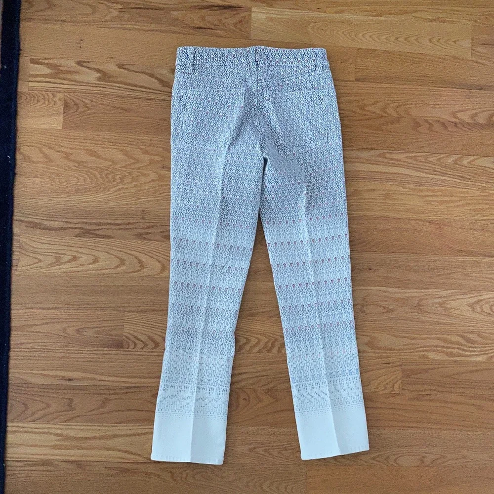 Tory Burch NWOT Patterned Denim Pants (26)